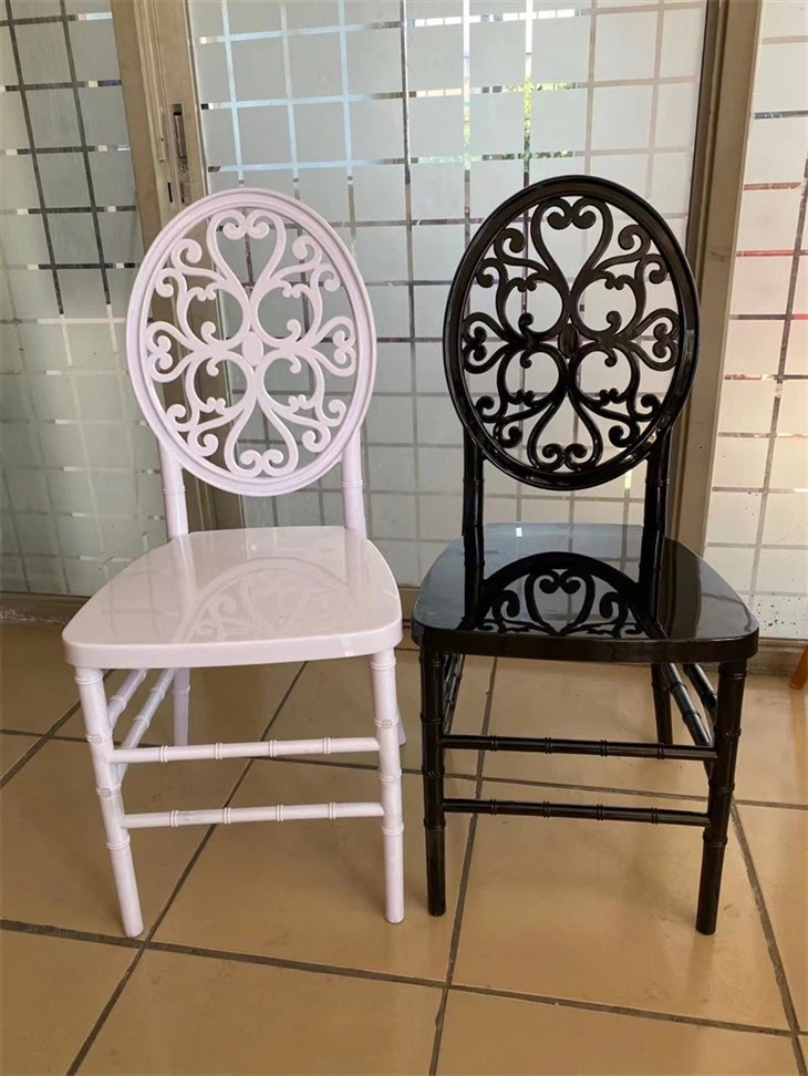 white flower chair