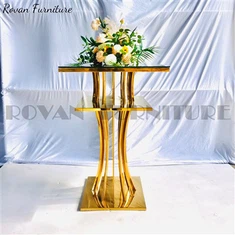 Златни бар сто од нерђајућег челика